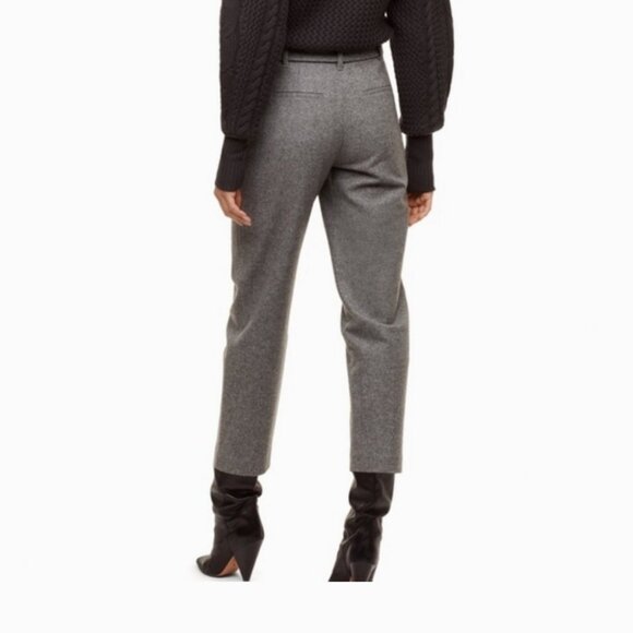 ARITZIA Wilfred Jallade Pants Tie Front High Rise Wool Blend Size 4 - Picture 4 of 9